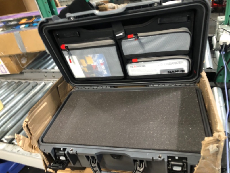 Photo 5 of Nanuk 935 Waterproof Carry-On Hard Case with Lid Organizer and Padded Divider w/ Wheels - Black Black Padded Divider W/ Lid Organizer Case