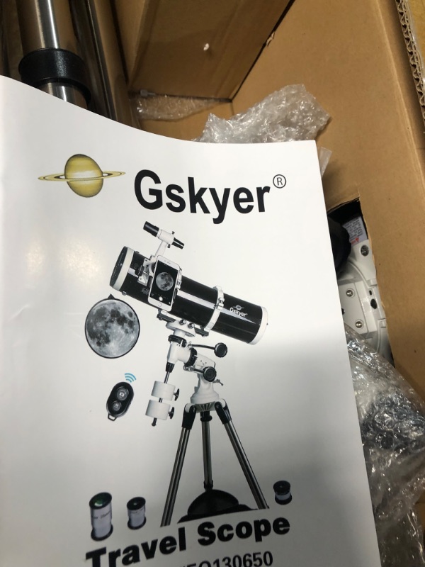 Photo 5 of Telescope, Gskyer 130EQ Professional Astronomical Reflector Telescope, German Technology Scope, EQ-130 (EQ-130)