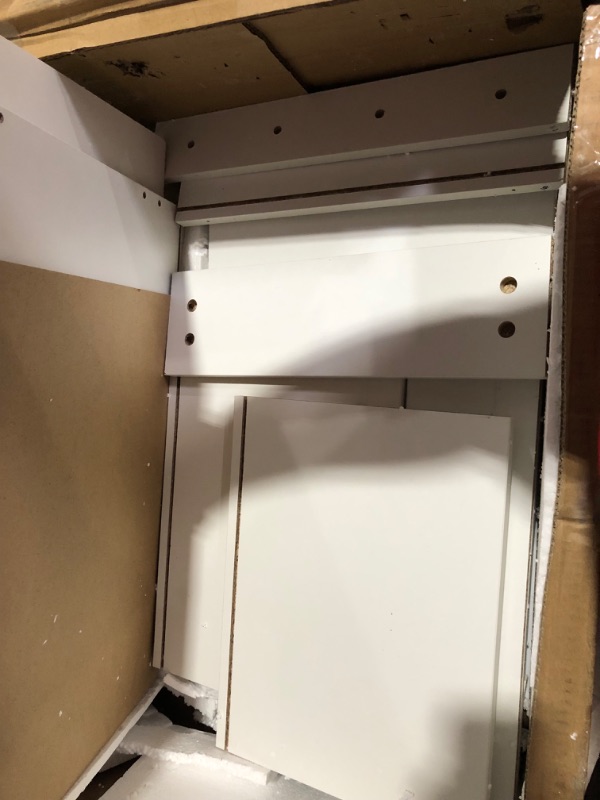 Photo 10 of *PARTS ONLY INCOMPLETE AND DAMAGE*
DEVAISE 3 Drawer File Cabinet for Home Office, White