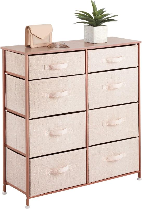 Photo 1 of [STOCK PHOTO]
mDesign Tall Steel Frame/Wood Top Storage Dresser Furniture Unit 