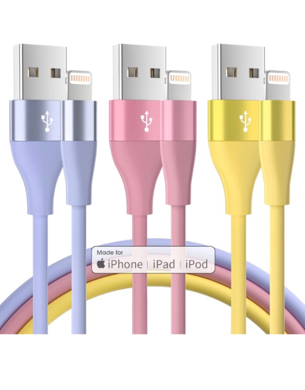 Photo 1 of Apple MFi Certified] iPhone Charger 3Pack 10FT 2pack 