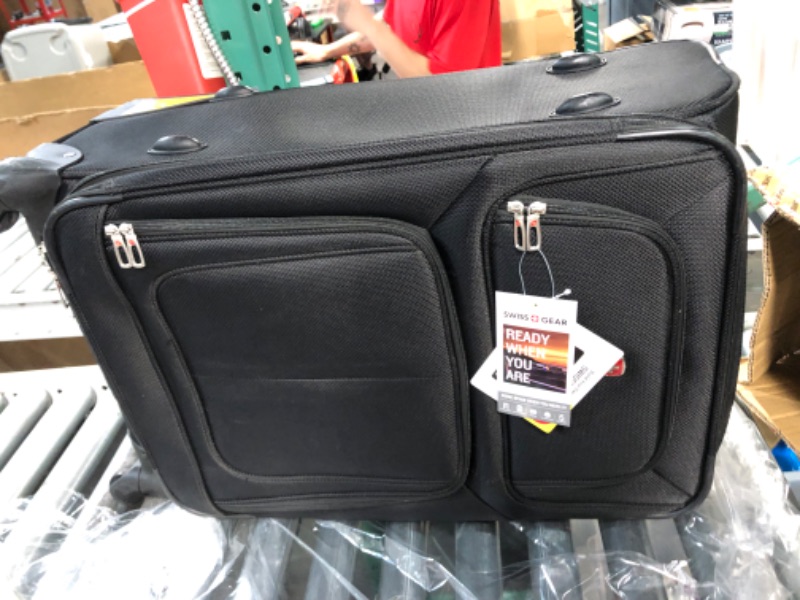 Photo 7 of ***USED - DIRTY - SEE PICTURES***
SwissGear Sion Softside Expandable Roller Luggage, Black,25-Inch