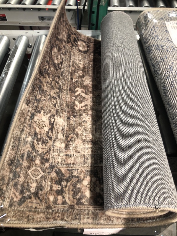 Photo 2 of Magnolia Home by Joanna Gaines x Loloi Sinclair SIN-01 Collection Machine Washable Pebble / Taupe 2'-0" x 5'-0" Accent Rug 2'-0" x 5'-0" Pebble / Taupe