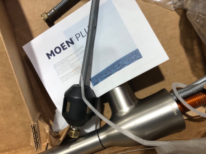 Photo 4 of **READ NOTES BELOW
**USED*Moen Adler Spot Resist Stainless One-Handle High Arc Kitchen Sink Faucet