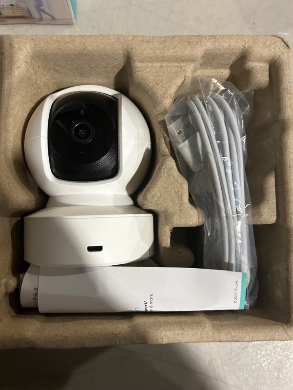 Photo 6 of **PARTS ONLY, NON-REFUNDABLE**
Kasa Smart 2K Security Camera for Baby Monitor Pan Tilt, WHITE