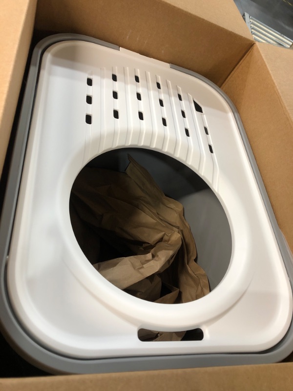 Photo 2 of IRIS USA Large Square Top Entry Cat Litter Box Without Scoop