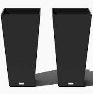 Photo 1 of ***1 IS STUCK INSIDE THE OTHER***
2 PACK OF PLASTIC PLANTERS, BLACK 18in