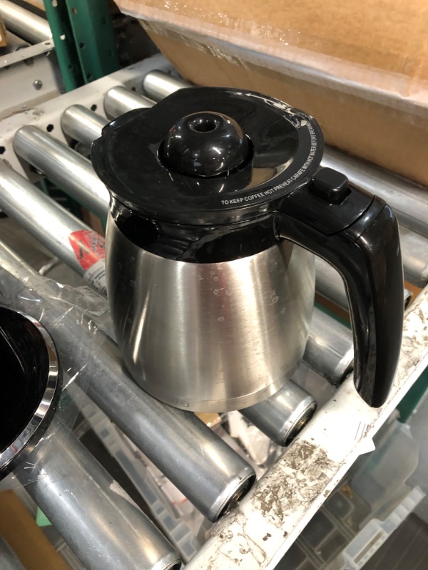 Photo 3 of **NONREFUNDABLE**FOR PARTS OR REPAIR**SEE NOTES**
BLACK+DECKER 12 Cup Thermal Programmable Coffee Maker with Brew Strength and VORTEX Technology, Black/Steel, CM2046S