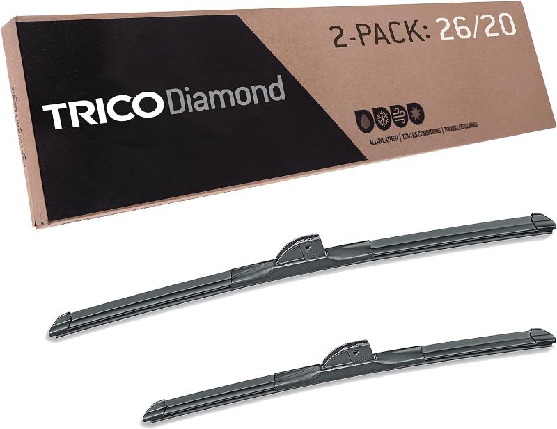 Photo 1 of TRICO Diamond 26 Inch & 20 inch pack of 2 High Performance Automotive Replacement Windshield 