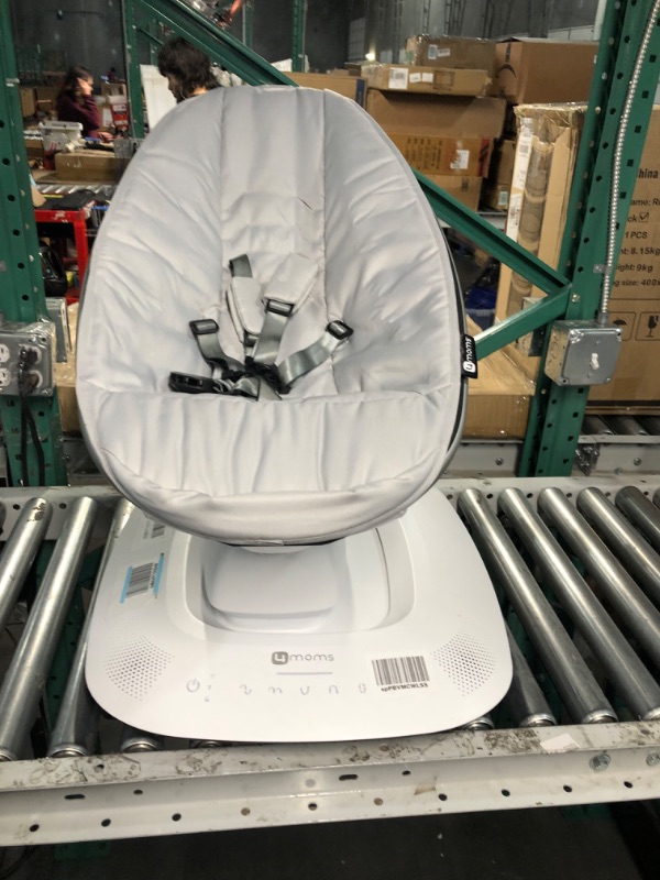 Photo 2 of 4moms MamaRoo Multi-Motion Baby Swing, Bluetooth Baby Swing with 5 Unique Motions, Grey