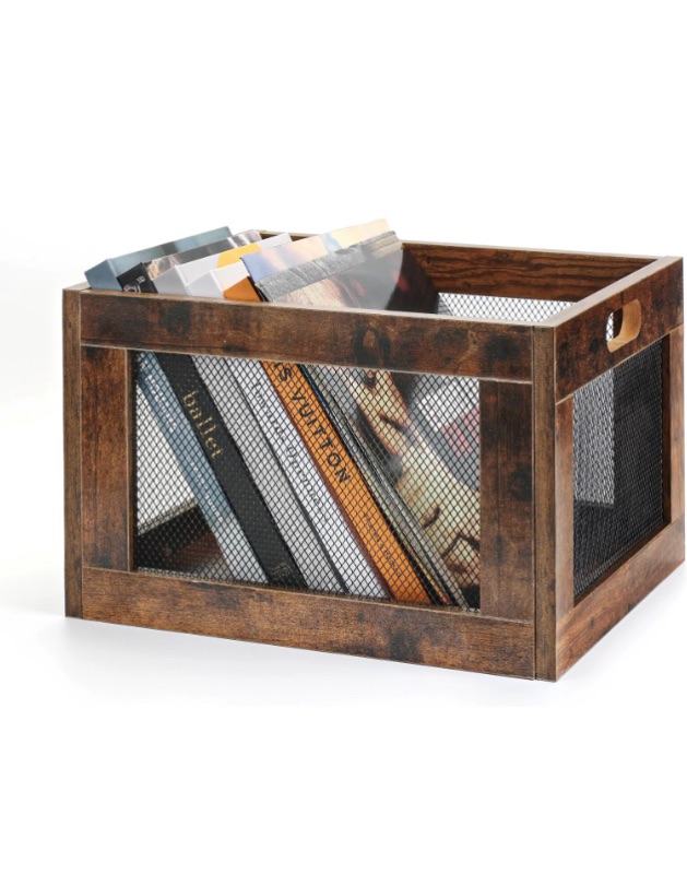 Photo 1 of *PHOTO REFERENCE*
otovioia Vinyl Record Storage Crate,with wheels  