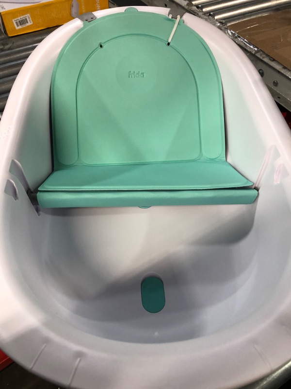 Photo 2 of 4-in-1 Grow-with-Me Bath Tub by Frida Baby Transforms Infant Bathtub to Toddler Bath Seat with Backrest for Assisted Sitting in Tub