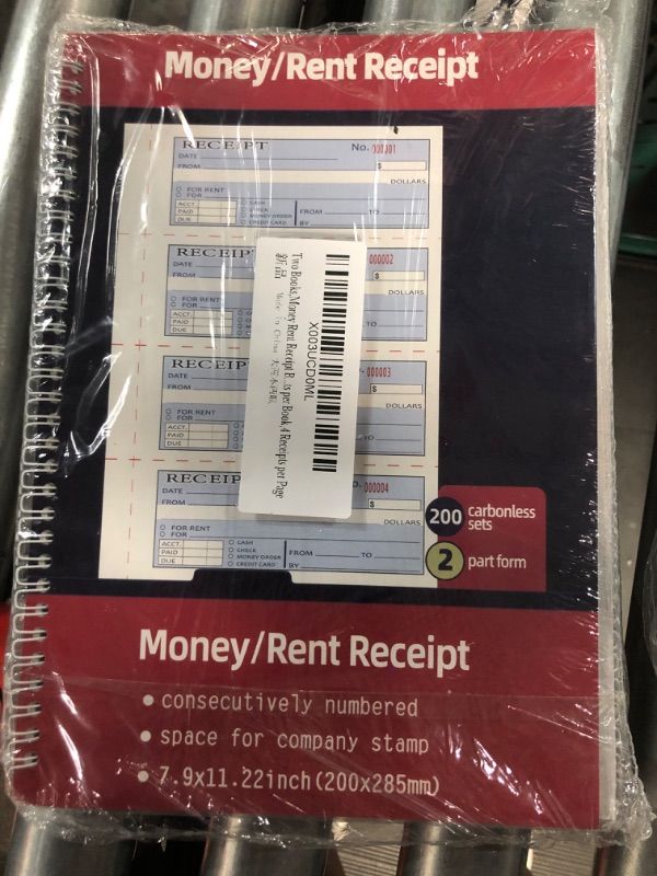 Photo 2 of Adams Money and Rent Receipt Book,set of 2