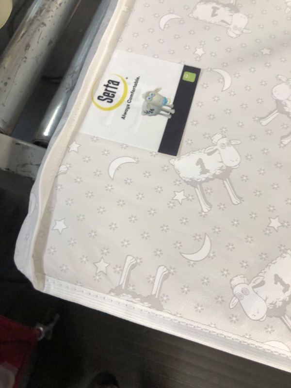 Photo 4 of ***STOCK PHOTO FOR REFERENCE ONLY*** Serta Perfect Slumber Dual Sided Crib and Toddler Mattress