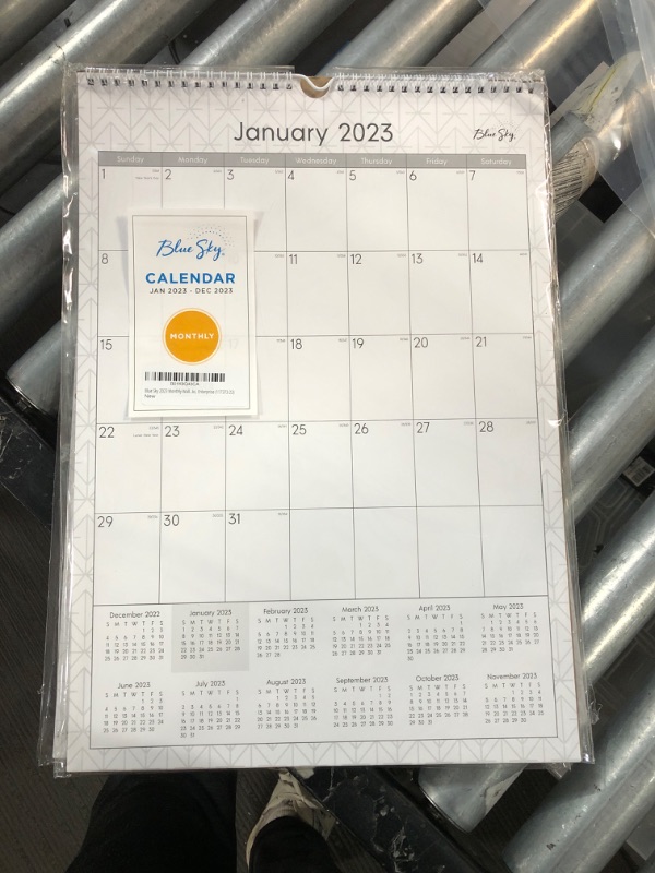 Photo 2 of Blue Sky 2022 Monthly Wall Calendar, 12" x 17", Wirebound, Wide Blocks, Enterprise (117373-22) New Edition