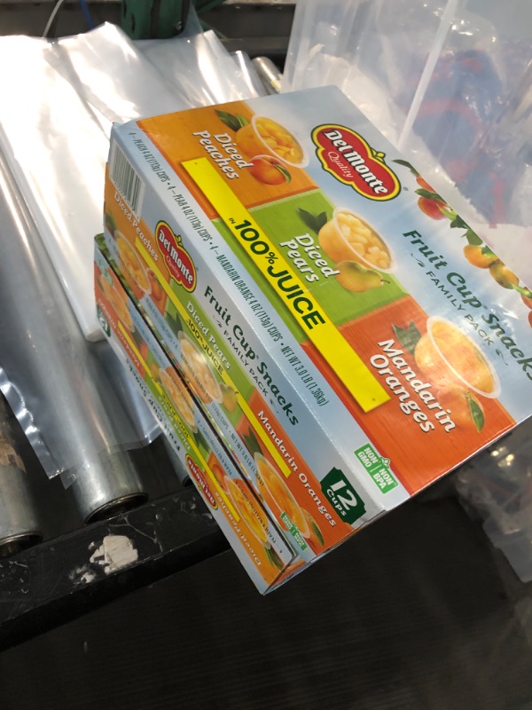 Photo 2 of (2 COUNT) Del Monte Fruit Cup Snacks In Juice, 4 Oz, 12 Ct