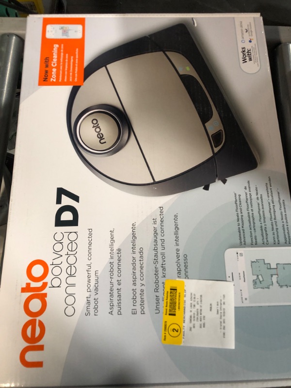 Photo 5 of **NON REFUNDABLE NO RETURNS**
**PARTS ONLY**Neato D8 Intelligent Robot Vacuum Cleaner–LaserSmart Nav, Smart Mapping, No-Go Zones, WiFi Connected, 100-min runtime, Powerful Suction, Turbo Clean, Edges, Corners & Pet Hair, XXL Dustbin, Alexa
