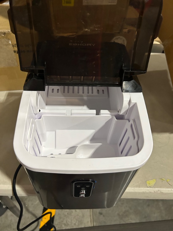 Photo 5 of **PARTS ONLY, NON-REFUNDABLE**
EUHOMY Ice Maker Machine Countertop, 27 lbs in 24 Hours, 9 Cubes Ready in 6 Mins, - (Sliver)  