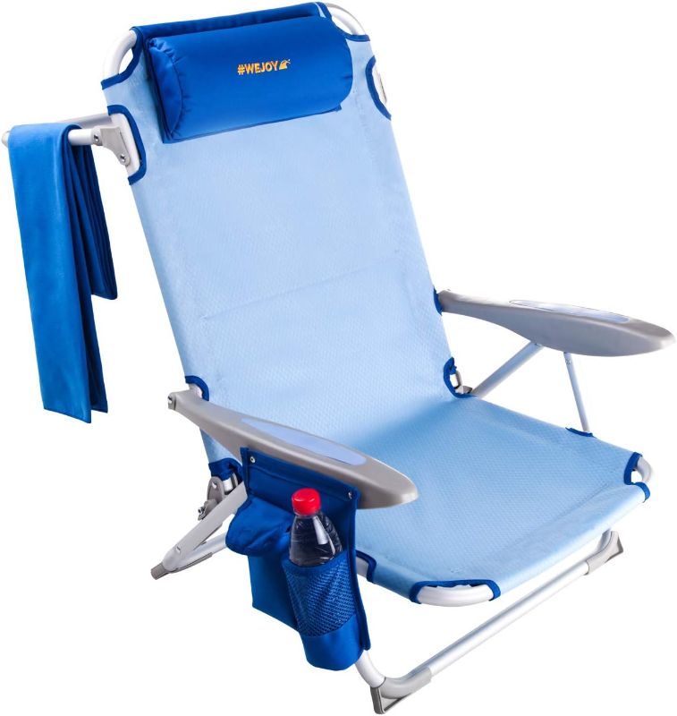 Photo 1 of (STOCK PHOTO FOR SAMPLE ONLY) -  #WEJOY Aluminum Lightweight 4-Position Beach Chair