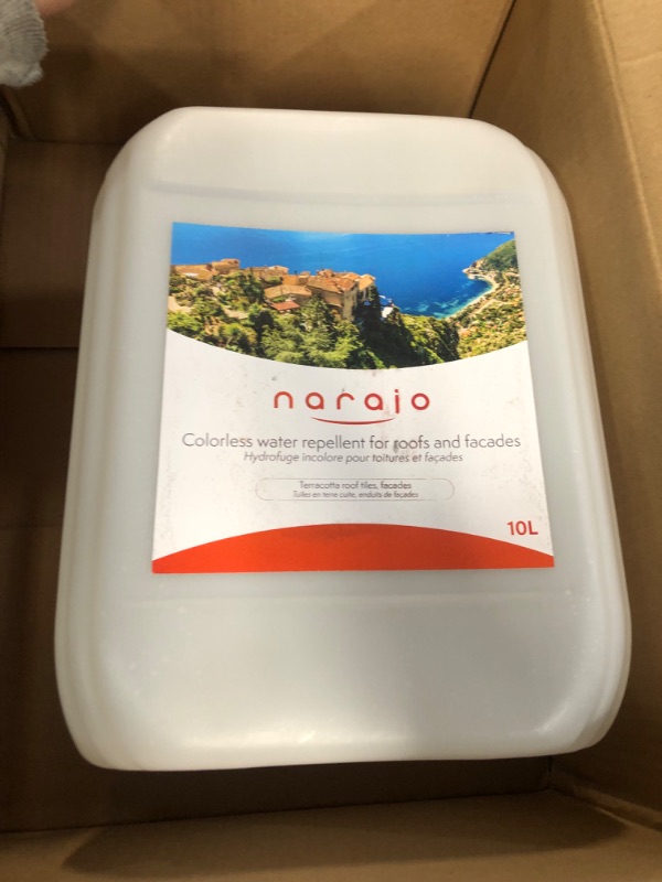 Photo 2 of (NEEDS CLEANING) - Narajo® - Transparent Roof Coating, Sealant - Ready to Use Waterproofing for Floors, Façades, Roofs, Porous Materials - - 3 Gallon 2.64 Gallon / 10L