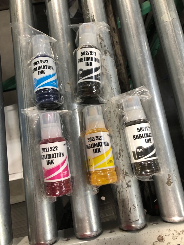 Photo 1 of PACITEK Compatible Refill Ink Bottle Replacement for 522 T522 T522120 Use with EcoTank ET-2720 ET-2710 ET-4700 Printer (2Black, 1Cyan, 1Magenta, 1Yellow)