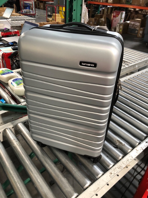 Photo 3 of Samsonite Evolve SE Hardside Expandable Luggage with Double Spinner Wheels, Artic Silver, Carry-on