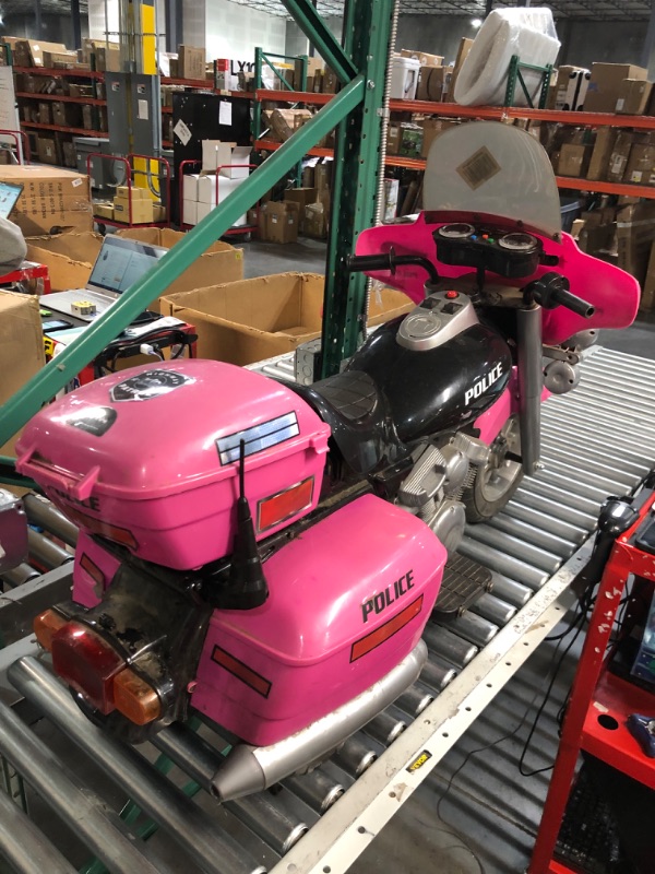 Photo 3 of *PARTS ONLY DOES NOT FUNCTION*
Kid Motorz 12V Patrol H. Police Ride On, Pink