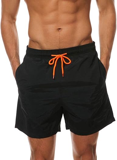 Photo 1 of FREDRM Mens Swim Trunks Quick Dry Boardshorts with Mesh Lining Above Knee Swimwear Bathing Suits - MEDIUM 