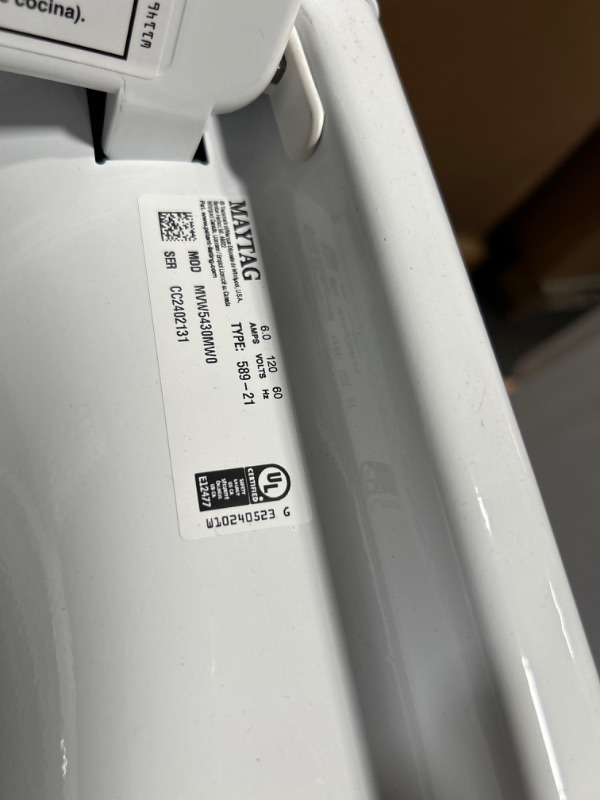 Maytag 4.8cu ft High Efficiency Impeller TopLoad Washer (White) for