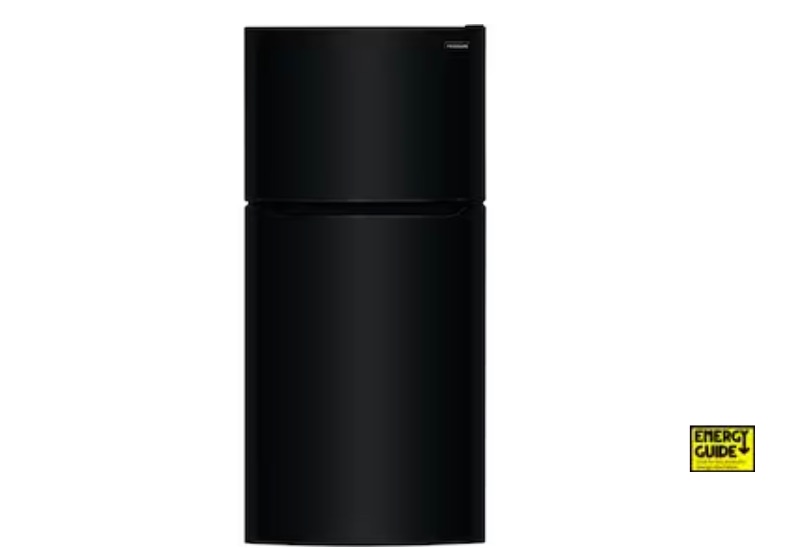 Photo 1 of Frigidaire Garage-Ready 18.3-cu ft Top-Freezer Refrigerator (Black)