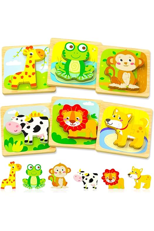 Photo 1 of Benresive Wooden Toddler Puzzles Ages 1-3, Montesso