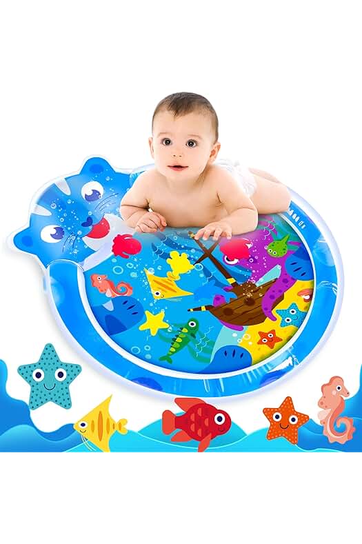 Photo 1 of 2PK-Large Inflatable Tummy Time Water Mat for Babies