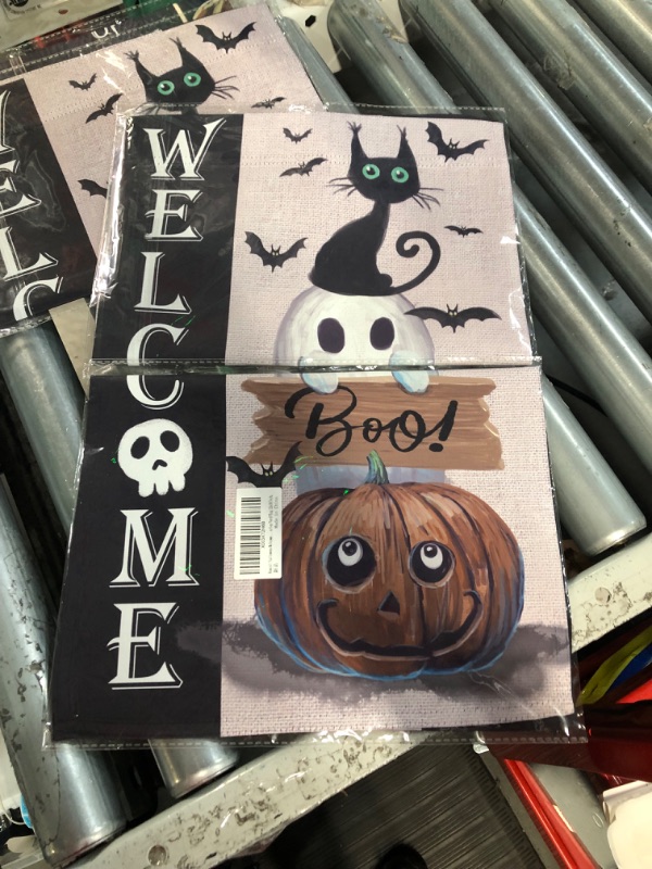 Photo 2 of **NON REFUNDABLE** Halloween Garden Flag Bundle