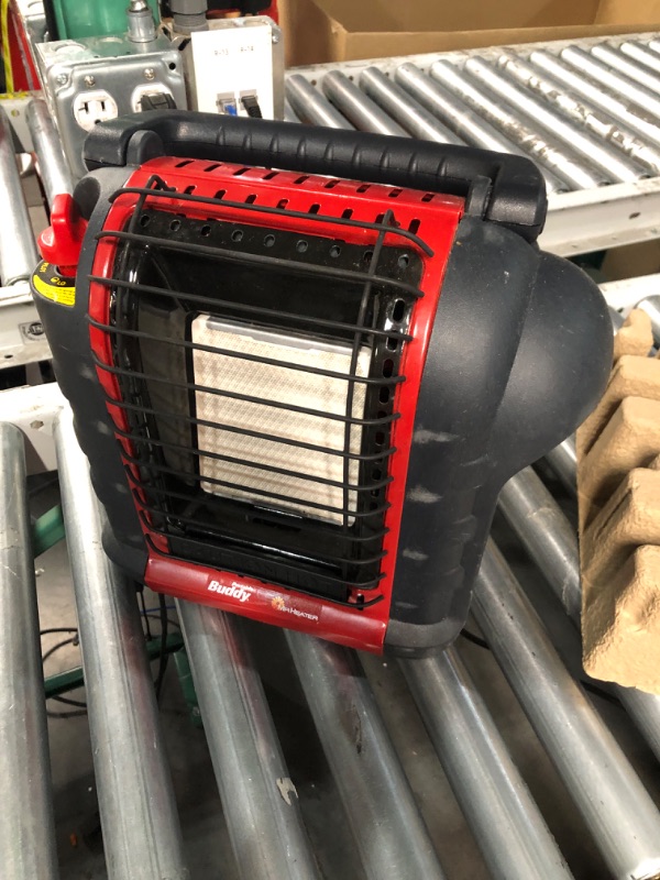 Photo 4 of **PARTS ONLY-SEE COMMENTS** Mr. Heater F232000 MH9BX Buddy 4,000-9,000-BTU Indoor-Safe Portable Propane Radiant Heater, Red-Black