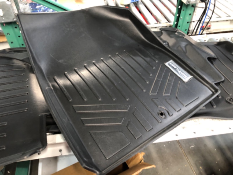 Photo 1 of SMARTLINER Custom Floor Mats 2 Row Liner Set Black Compatible with 2022-2023 Nissan Frontier (Crew Cab with 2nd Row Under-Seat Storage)