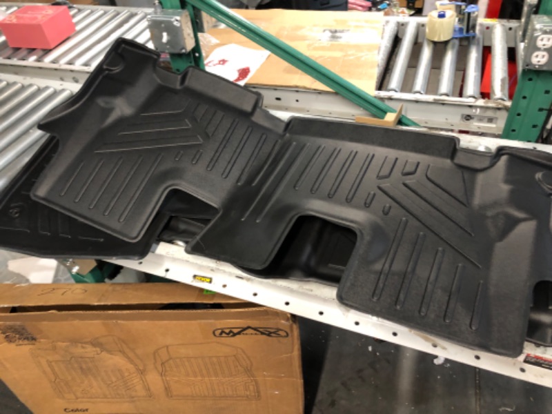 Photo 1 of SMARTLINER Custom Floor Mats 2 Row Liner Set Black Compatible with 2022-2023 Nissan Frontier (Crew Cab with 2nd Row Under-Seat Storage)