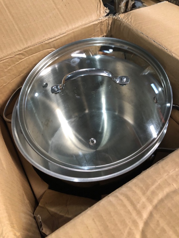 Photo 2 of **READ NOTES BELOW**USED*McSunley Water Bath Canner with Glass Lid, , Stainless Steel