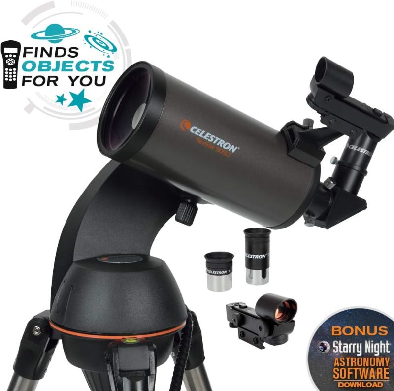 Photo 1 of **PARTS ONLY*
Celestron NexStar 90SLT Mak Computerized Telescope (Black) with Eyepiece and Filter Kit 