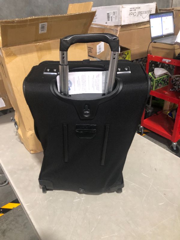 Photo 2 of ***MAJOR DAMAGE - WARPED AND BENT - SEE PICTURES***
Travelpro Platinum Elite Softside Expandable Luggage, 2 Wheel Upright Suitcase, USB Port, Carry-On 22-Inch 