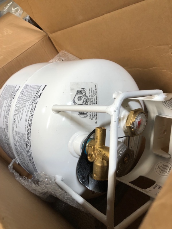 Photo 1 of *used*
Flame King YSN201HZL 20-LB Steel Horizontal Propane Tank Cylinder for Fire Pits and Tables, (notes)