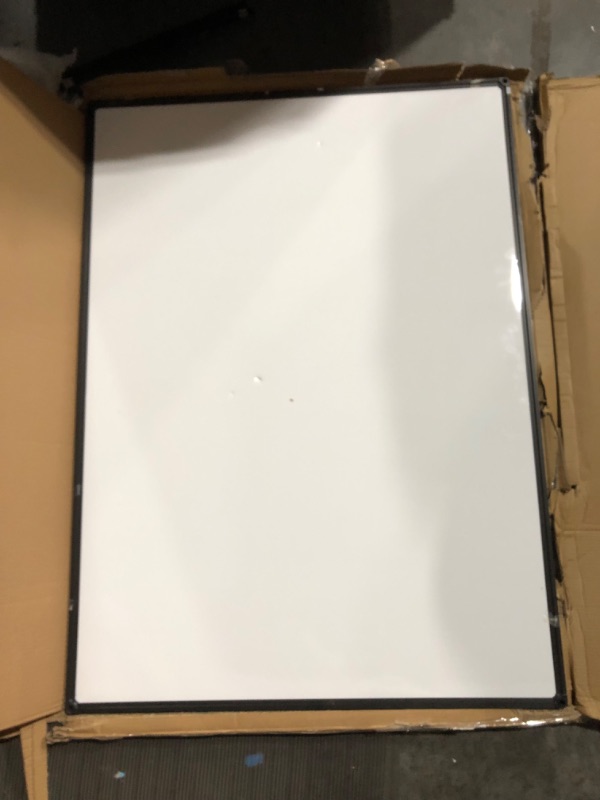 Photo 3 of *used*
VIZ-PRO Magnetic Dry Erase White Board, 48 X 36 Inches, Black Aluminium Frame