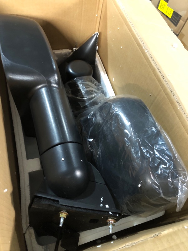 Photo 1 of AERDM New Pair Towing Mirrors Manual Operated Textured Black Telescoping Trailer Side Mirrors Fit Chevy/GMC/Cadillac Silverado Sierra Avalanche Suburban Tahoe Yukon XL Escalade EXT ESV