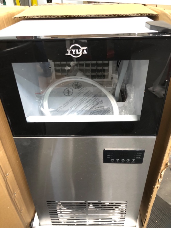 Photo 2 of TYLZA Commercial Ice Maker 160 LBS/24H, 15" Wide Under Counter Ice Maker with 35LBS Ice Storage Capacity, Commercial Ice Machine Self Clean Stainless Steel Built-in or Freestanding Large Ice Machine 160LBS(Upgrade) Stainless Steel