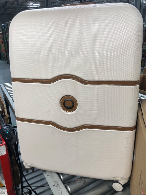 Photo 7 of *MINOR DAMAGE*
DELSEY Paris Chatelet Hardside Luggage with Spinner Wheels, Champagne White, 28 Inch