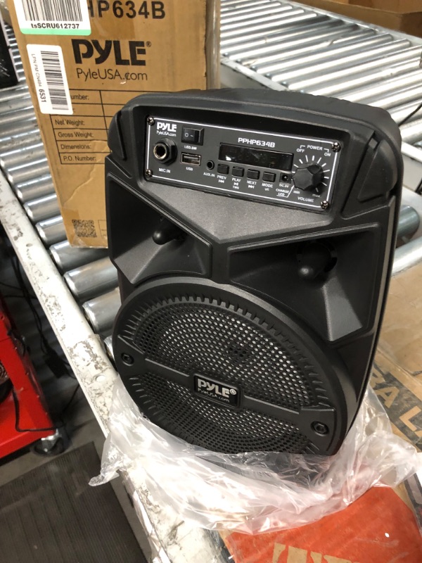 Photo 4 of Pyle Portable Bluetooth PA Speaker System - 240W Remote PPHP634B & -Pro Includes 15ft XLR Cable to 1/4'' Audio Connection