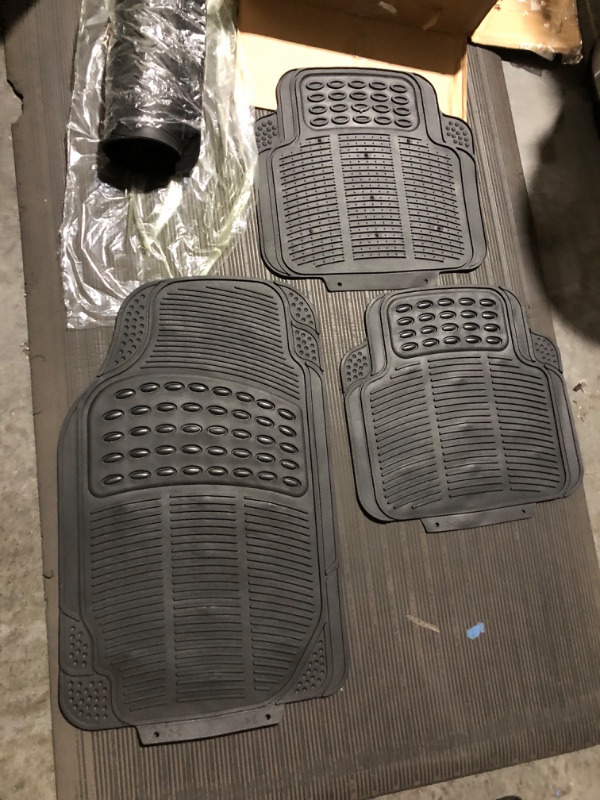 Photo 4 of *LOOK NEW* BDK All Weather Rubber Floor Mats for Car SUV Truck -5 Pieces *SEE NOTES*