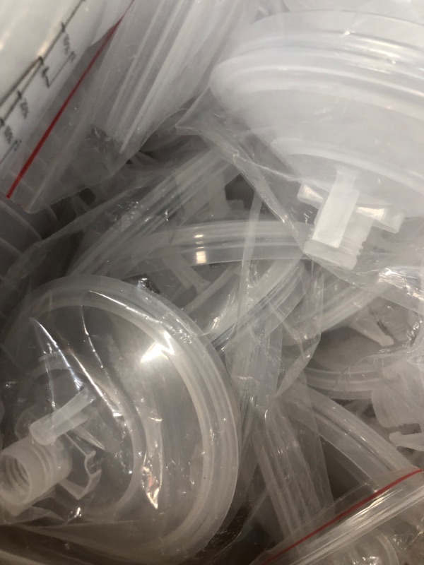 Photo 1 of ANSIKE Disposable Paint Spray Gun Cup Liners and Lid System 50 Liners 50 Lids 20 Plugs 1 Hard Cup 