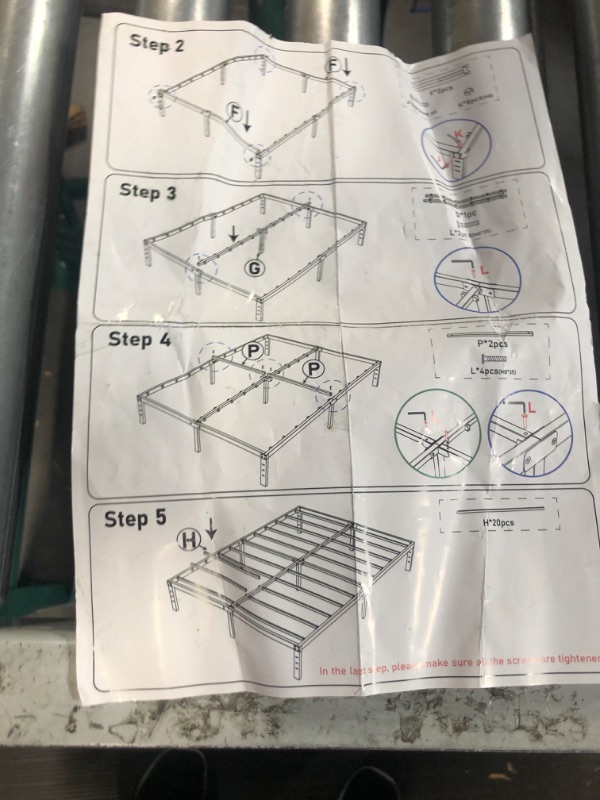 Photo 5 of **Stock photo for reference** Metal bedframe, unknown size/style