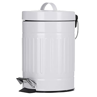 Photo 1 of **stock photo for reference** Mini rectangular garbage can with foot pedal