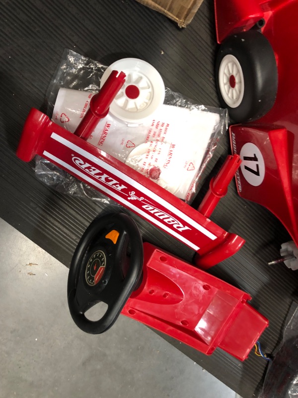 Photo 5 of **NONREFUNDABLE**MISSING HARDWARE**FOR PARTS OR REPAIR**
Radio Flyer Grow With Me Racer, Kids Battery Powered and Remote Control Ride On Toy, Red 